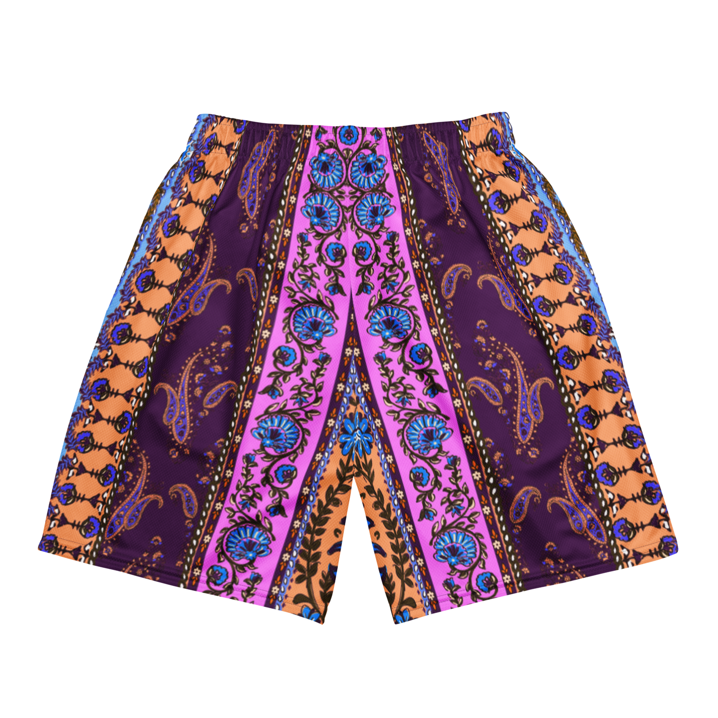 Striped Paisley (Purple) Mesh Shortz
