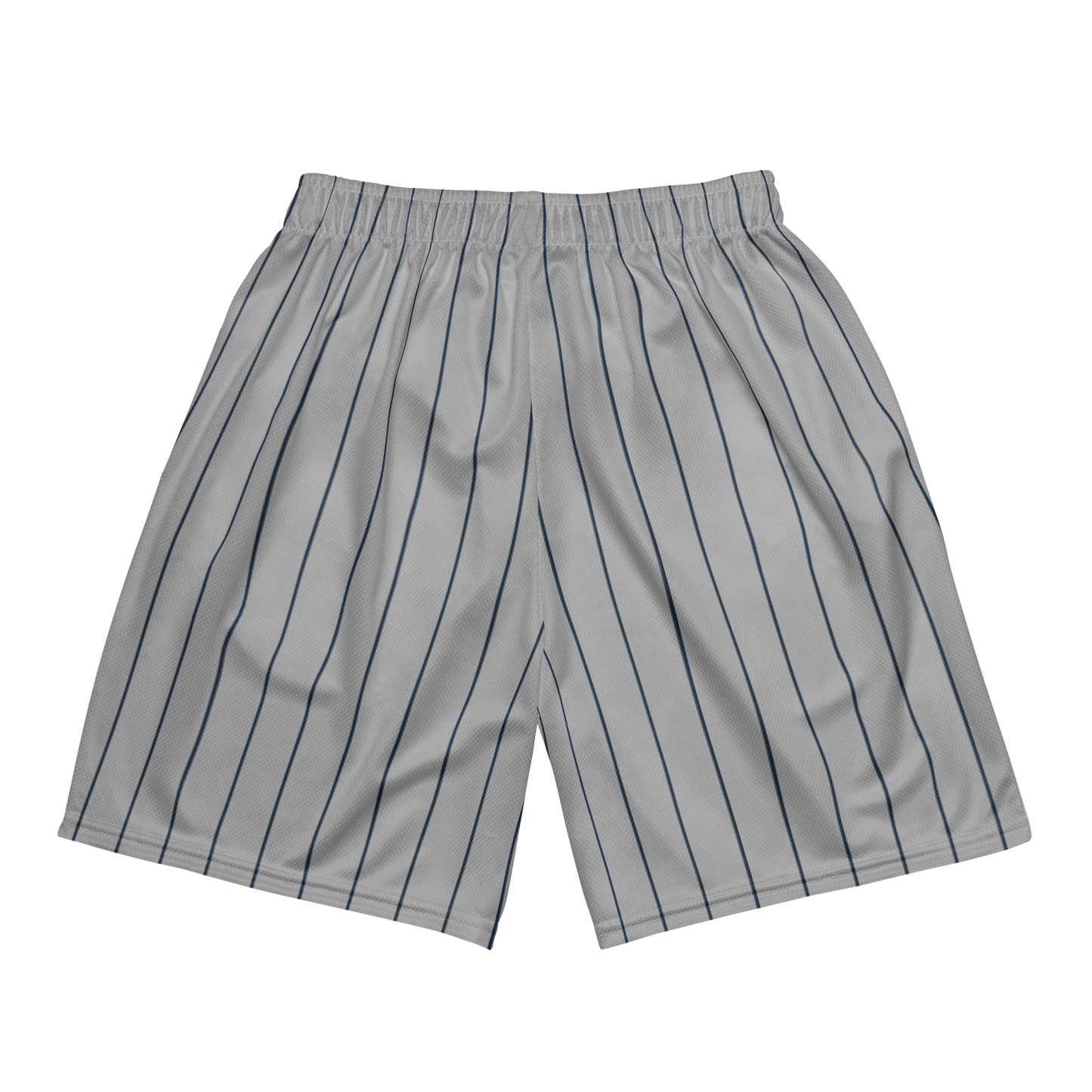 Angelz Pin Stripe(Blue) Grey Mesh Shortz