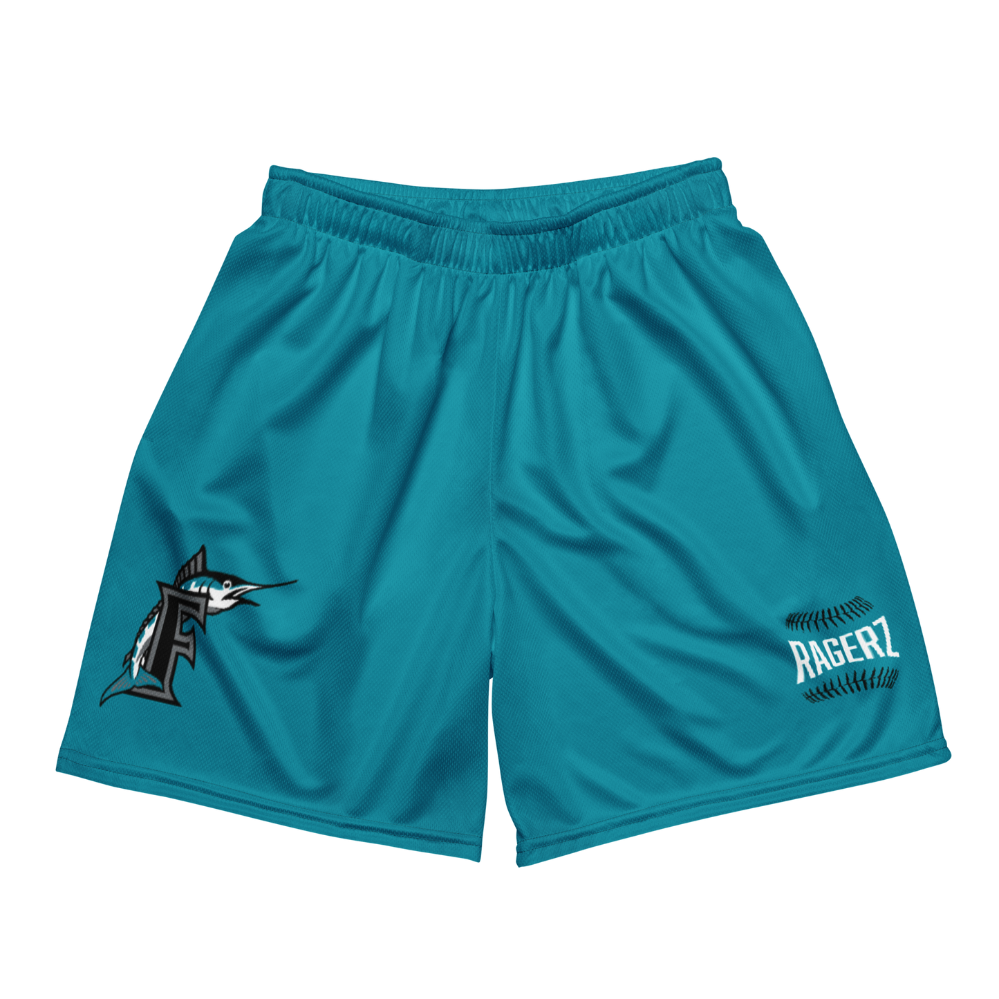 Marlinz Teal Mesh Shortz