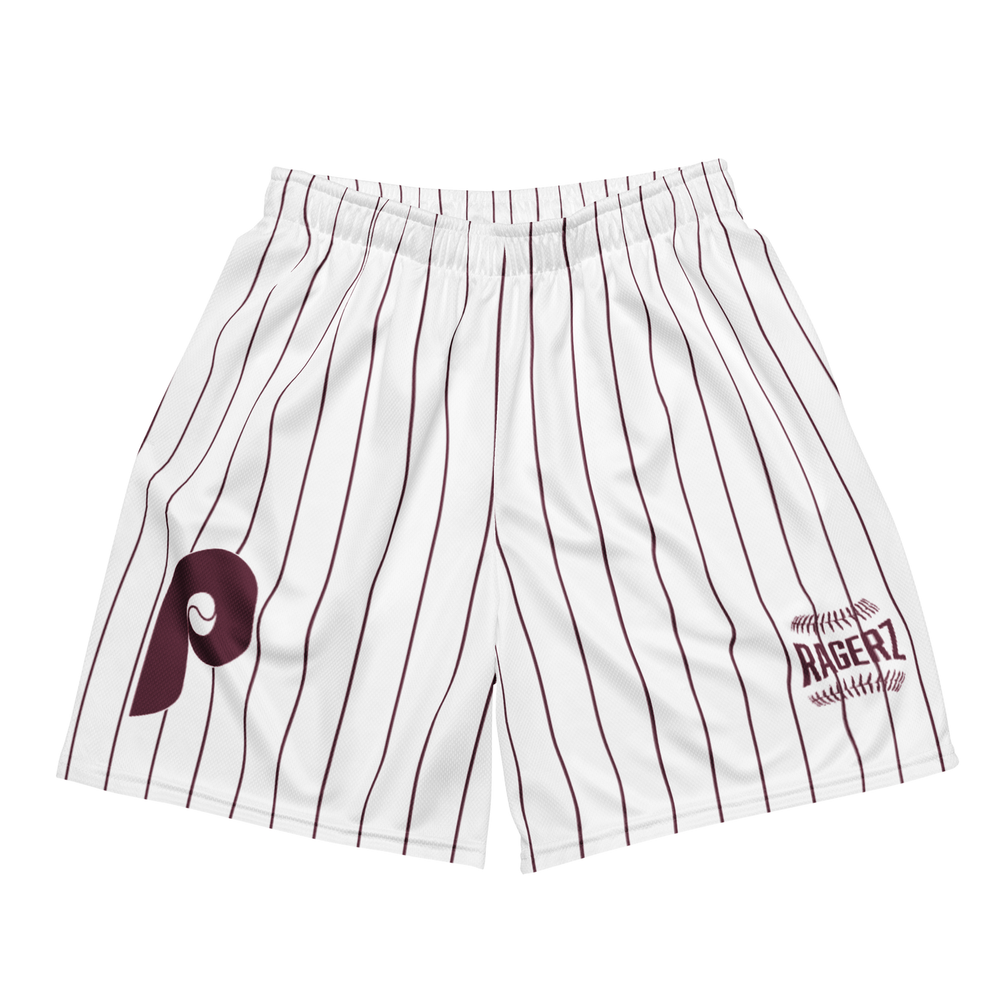 Philliez Pin Stripe(Maroon) Mesh Shortz