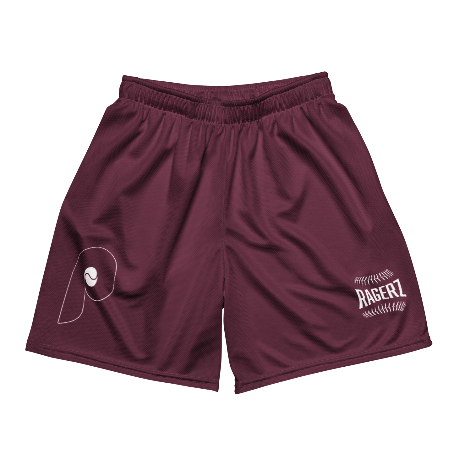 Philliez Maroon Mesh Shortz