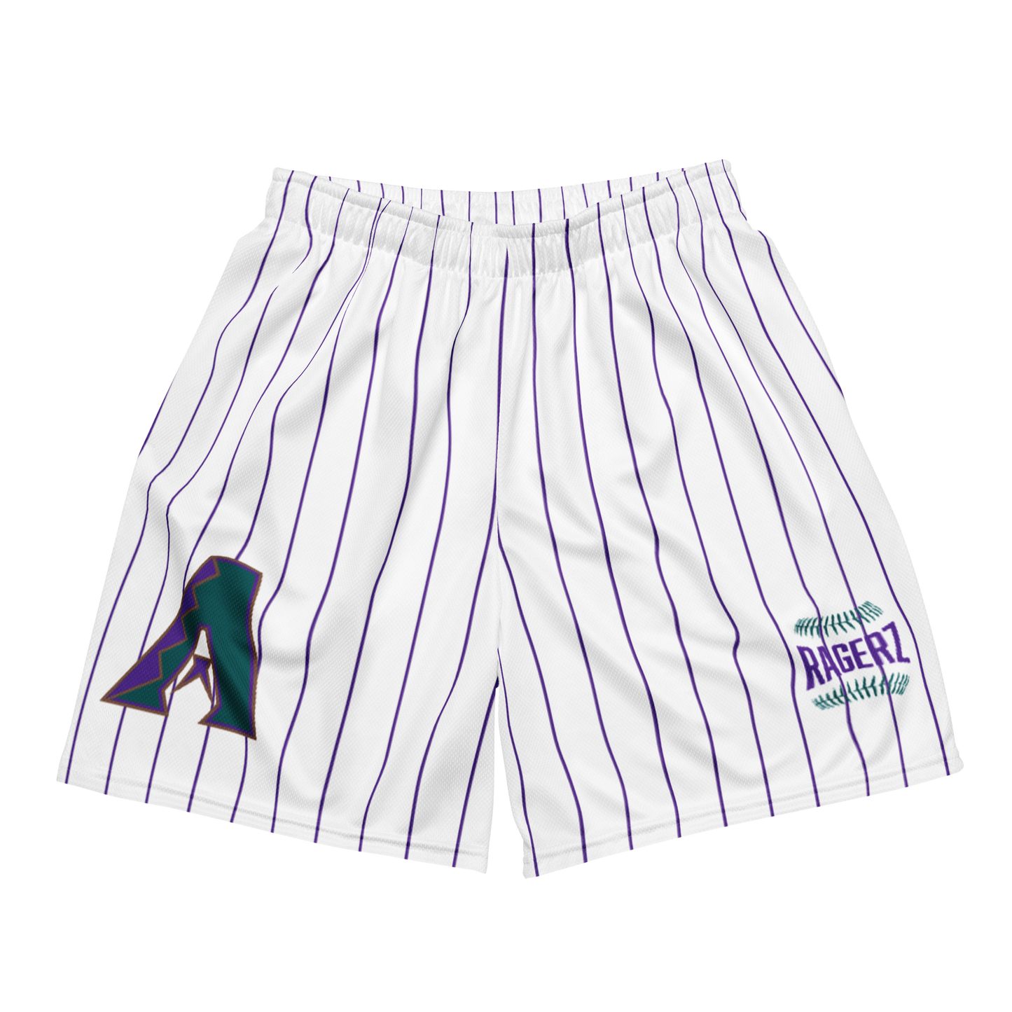 D-Backz Pin Stripe(Purple) Mesh Shortz