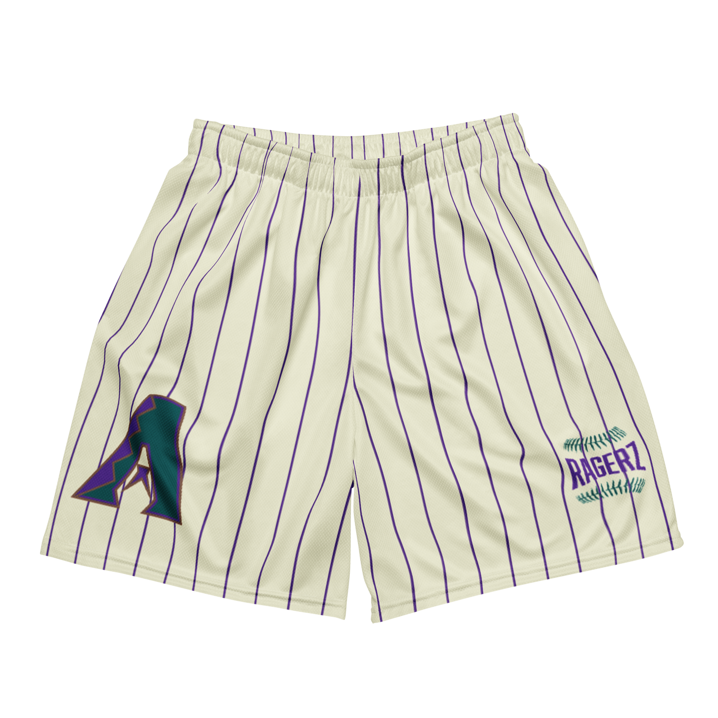 D-Backz Vintage Pin Stripe(Purple) Mesh Shortz