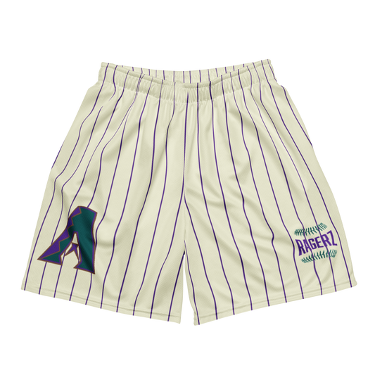 D-Backz Vintage Pin Stripe(Purple) Mesh Shortz