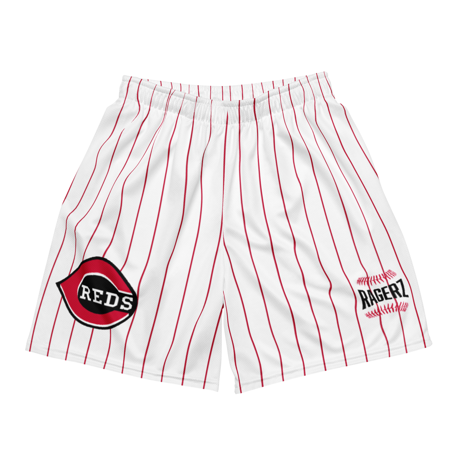 Redz Pin Stripe(Red) Mesh Shortz