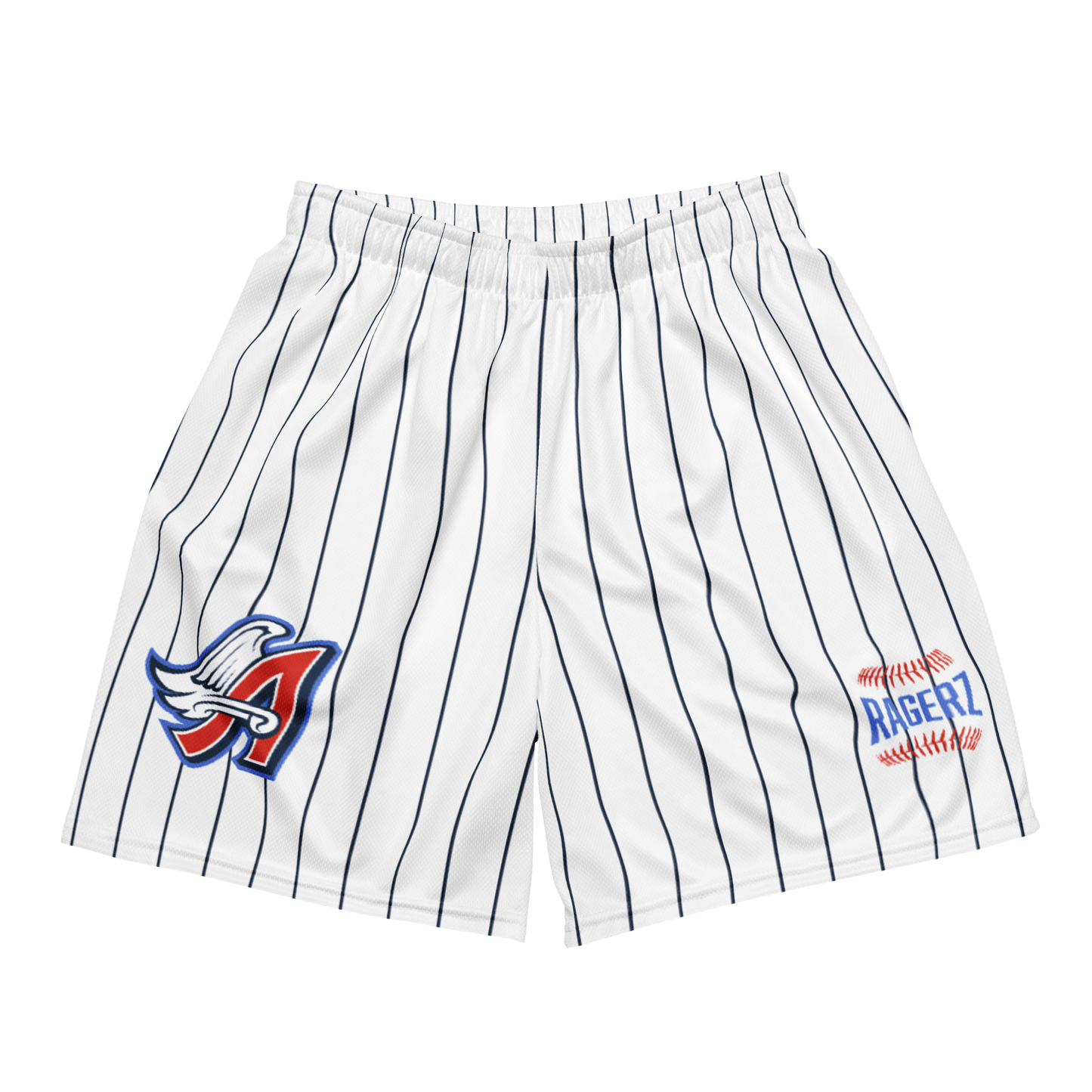 Angelz Pin Stripe(Blue) Mesh Shortz