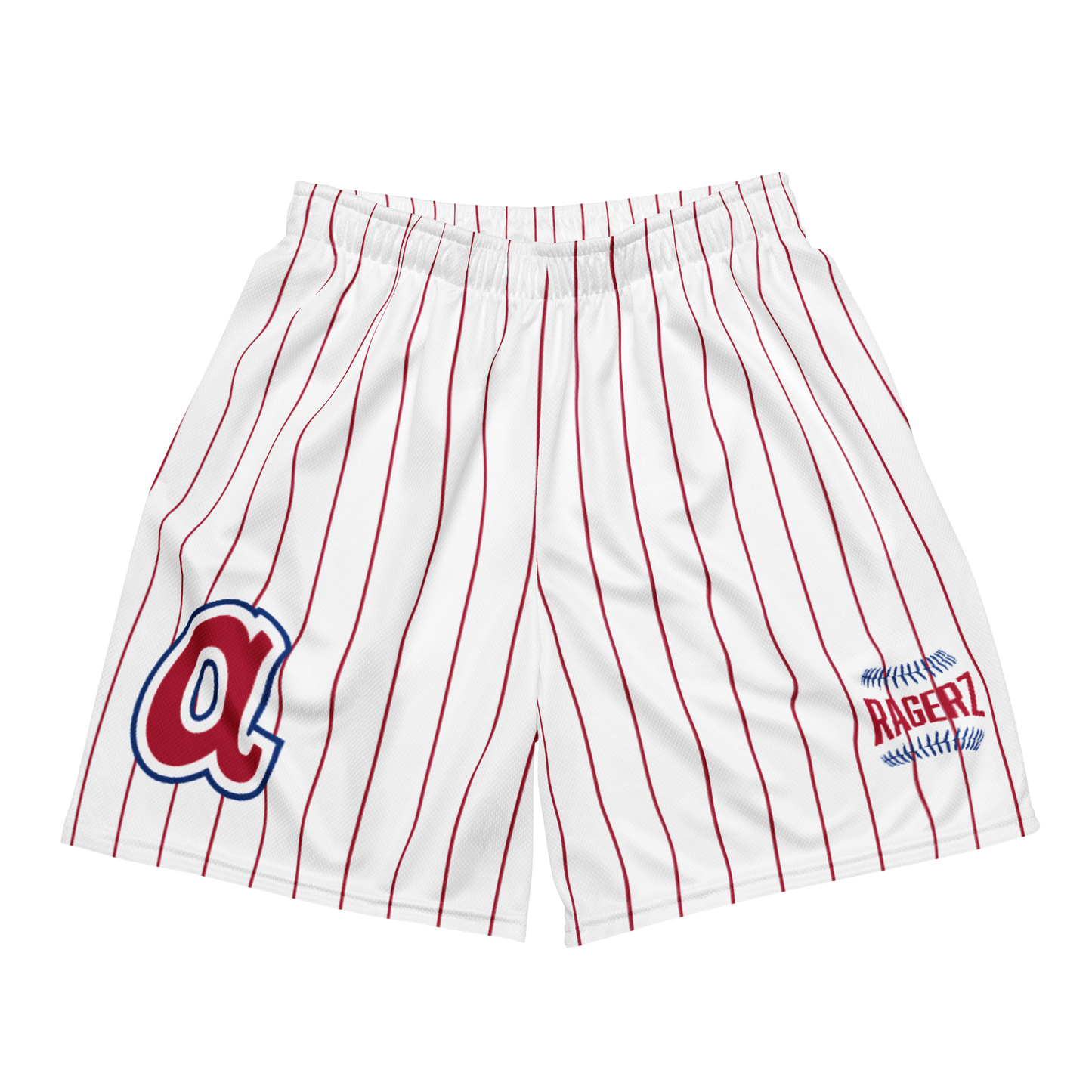 Bravez Pin Stripe(Red) Mesh Shortz