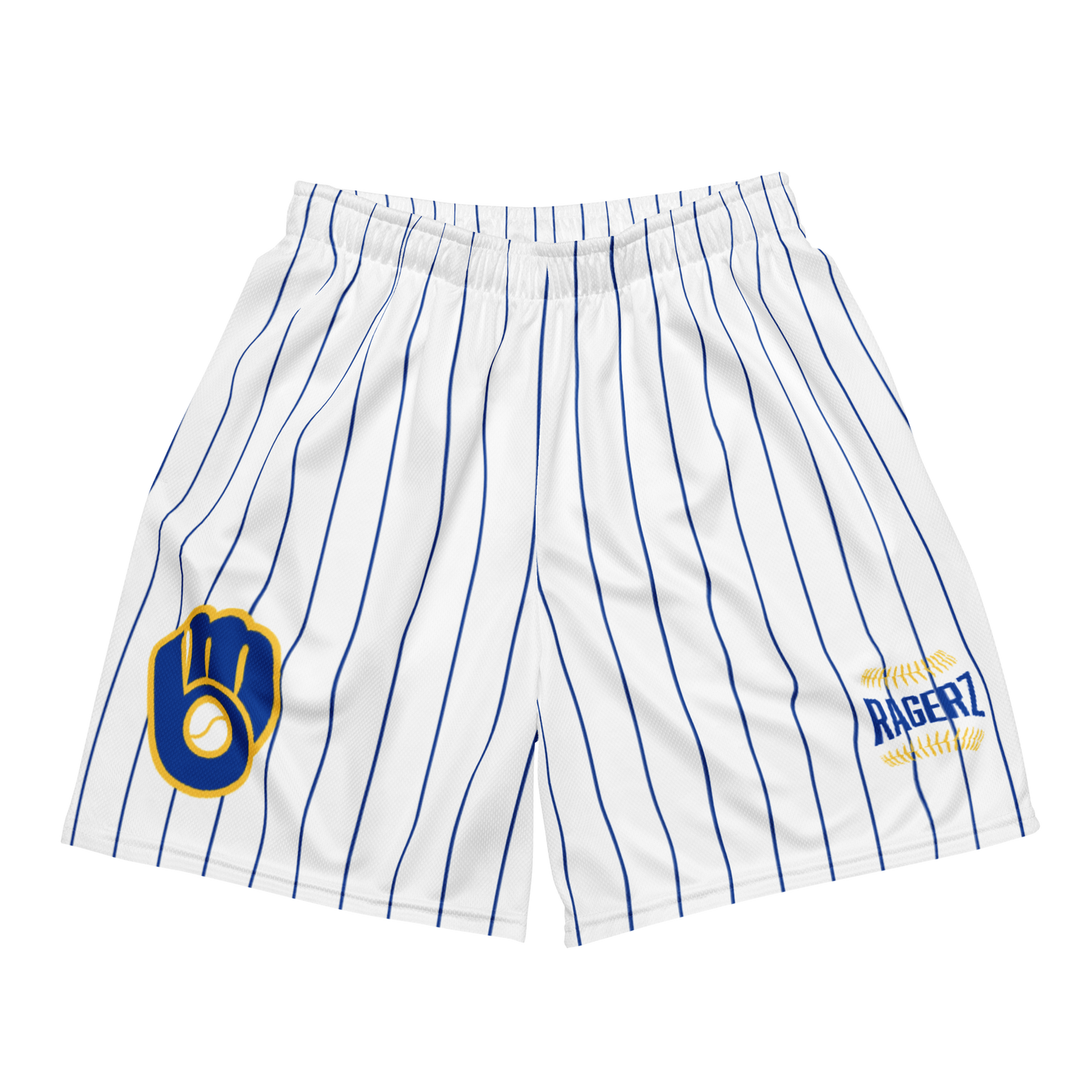 Brewerz Pin Stripe(Blue) Mesh Shortz