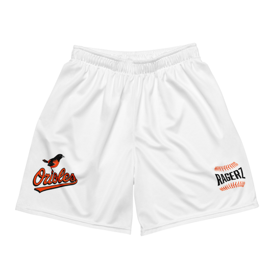 Oriolez White Mesh Shortz