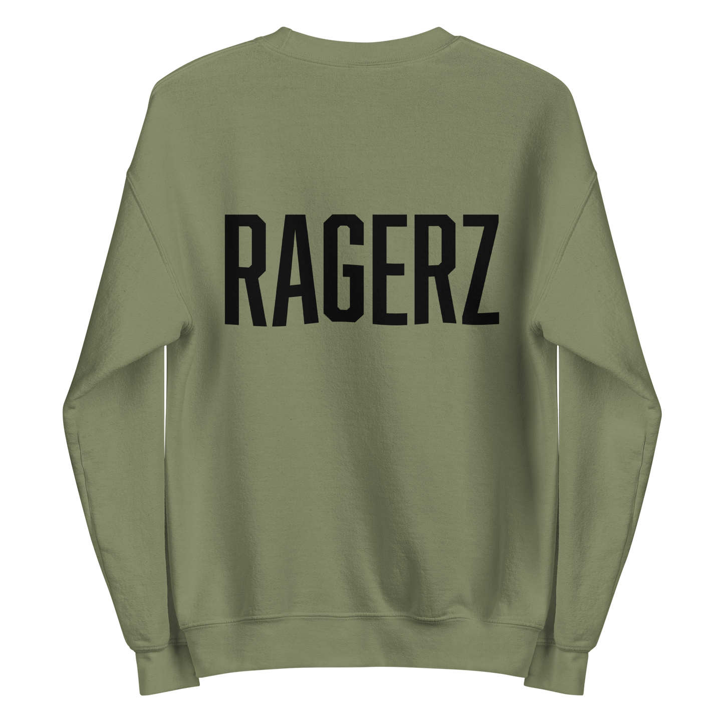 Green/Black OG Ragerz Logo Hoodie Without The Hood (Unisex)